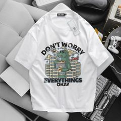 Big Men- Áo thun cotton bigsize nam in Everything Okay thời trang 65- 135 kg