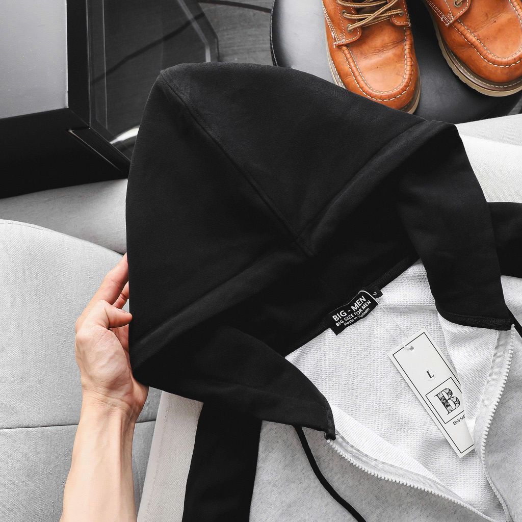 Áo khoác chất vải nỉ raplan thời trang thu đông bigsize nam 85- 130 kg