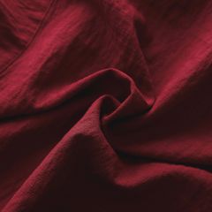 [ Big Size 80- 130 kg] Áo sơ mi tay ngắn bigsize nam vải đũi nút cài cổ trụ màu đỏ thời trang Big Men