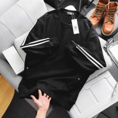 Áo khoác sweater phối 2 sọc tay thời trang bigsize nam < 140kg