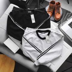 Áo khoác sweater phối 2 sọc tay thời trang bigsize nam < 140kg