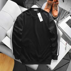 Áo khoác sweater phối 2 sọc tay thời trang bigsize nam < 140kg