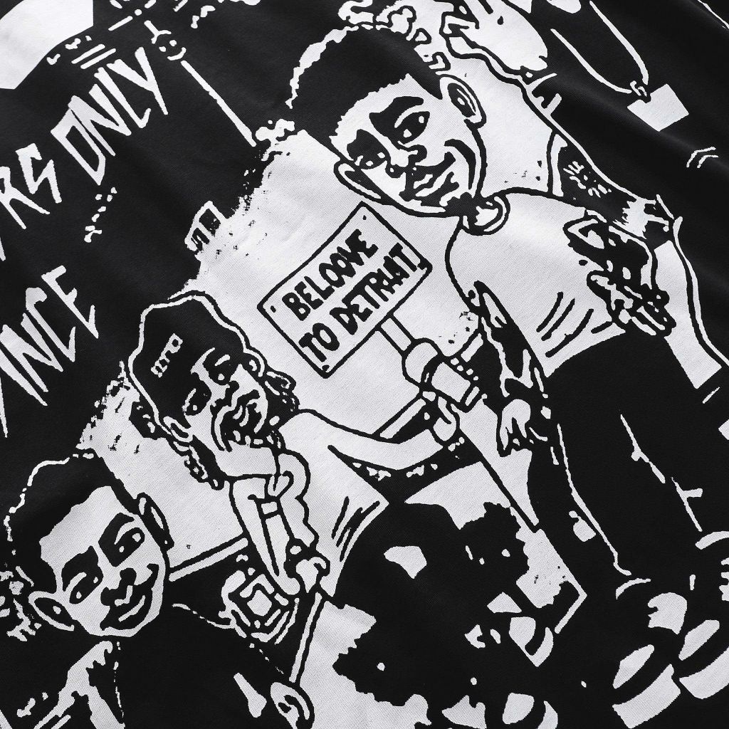 Áo thun cotton bigsize nam in lụa họa tiết 2 mặt Nonsense cá tính thời trang 85-135kg