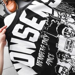 Áo thun cotton bigsize nam in lụa họa tiết 2 mặt Nonsense cá tính thời trang 85-135kg