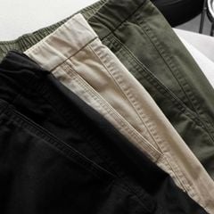 Quần kaki dài lưng thun túi hộp ống suông big size nam 80-130kg