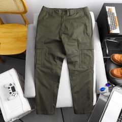 Quần kaki dài lưng thun túi hộp ống suông big size nam 80-130kg