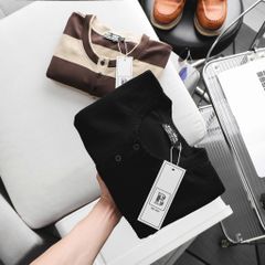 Big Men- Áo thun tay dài vải gân len form ôm co giãn thời trang thu đông bigsize nam 85- 125 kg