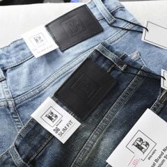 Quần jean dài nam bigsize màu xanh nhạt thời trang< 130 kg