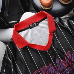 Áo thun nam big size ch ất Poly cao cấp in chữ Athletic cổ V thời trang 85- 130 kg