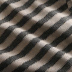 Áo sơ mi tay ngắn chất vải linen phối sọc caro cao cấp thời trang bigsize nam 80-130 kg