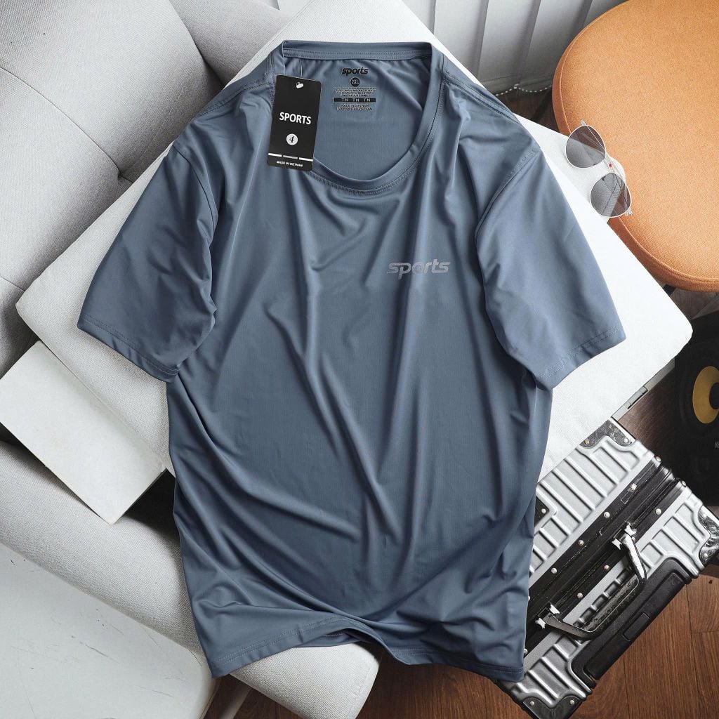 Áo thun nam cổ tròn chất vải thun lạnh thể thao bigsize 80 - 140kg - áo tt sport