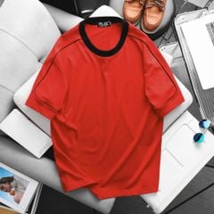 [ Big Men] Áo thun chất vải cotton phối sọc vai thời trang bigsize nam 85- 135 kg - lé vòng