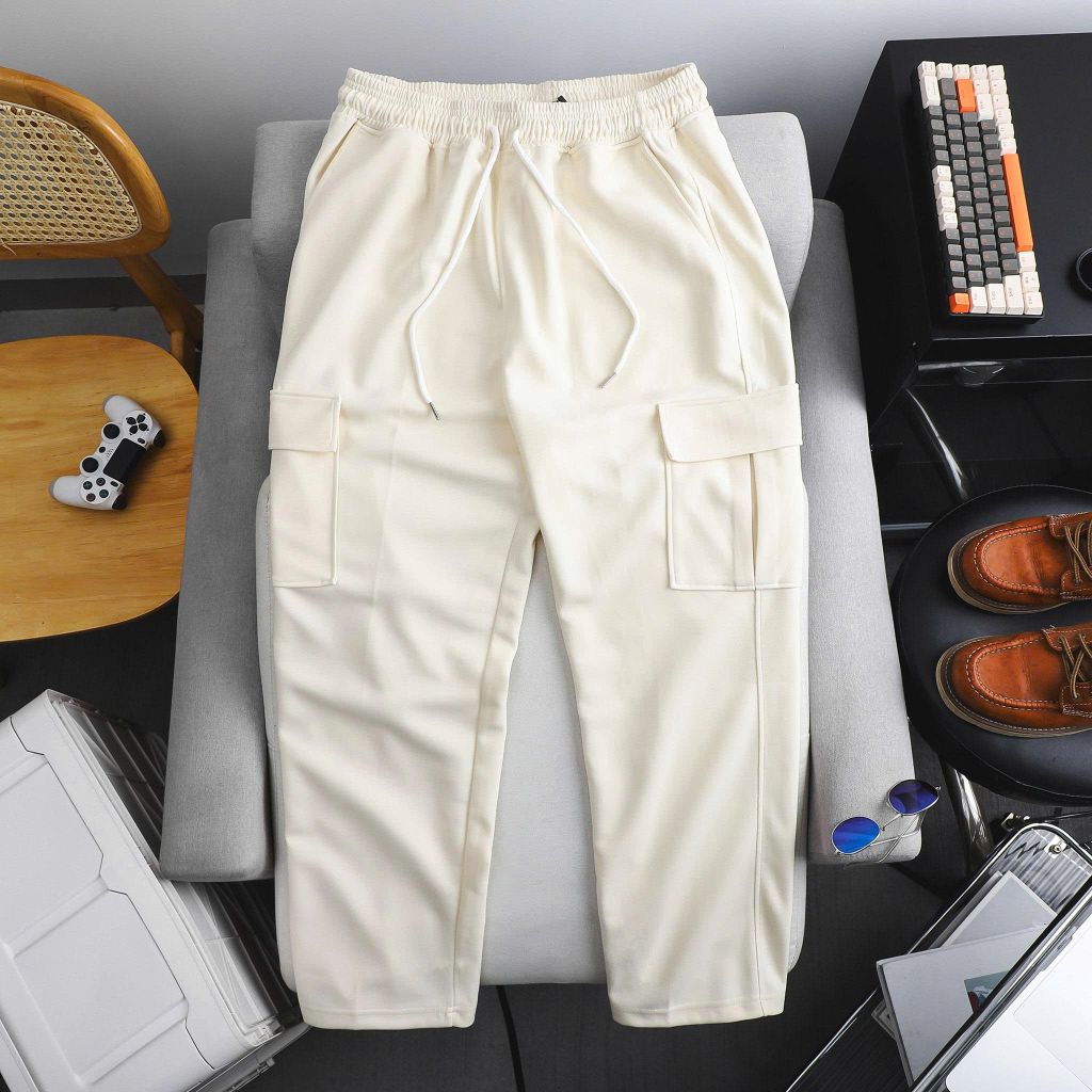 Quần nỉ dài túi hộp ống suông lưng thun cá tính thời trang bigsize nam 85- 130 kg