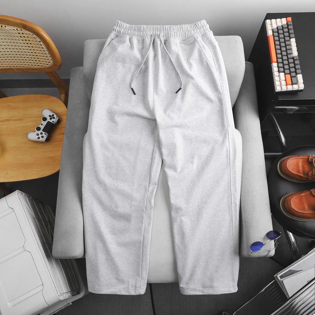 Big Men- Set bộ quần nỉ, áo sweater phối sọc vai thời trang thu đông bigsize nam< 130kg