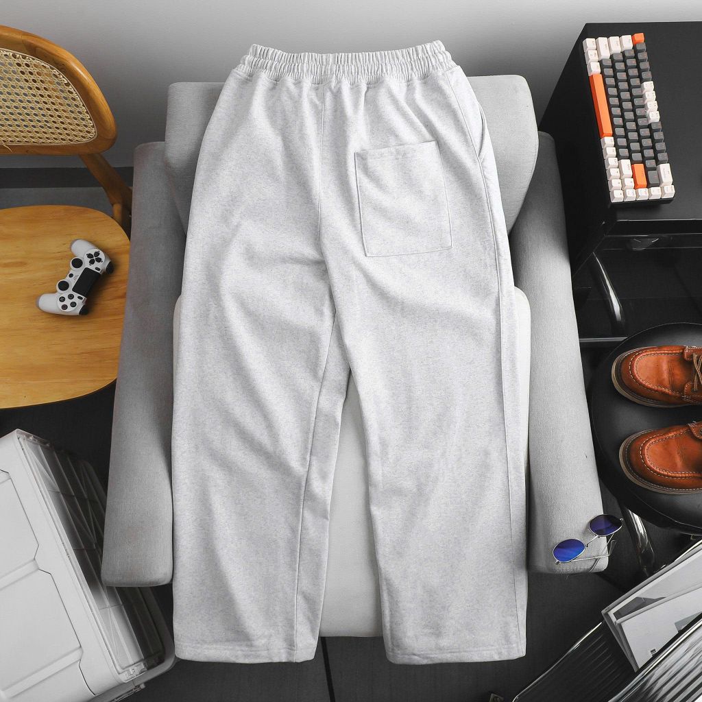 Big Men- Set bộ quần nỉ, áo sweater phối sọc vai thời trang thu đông bigsize nam< 130kg