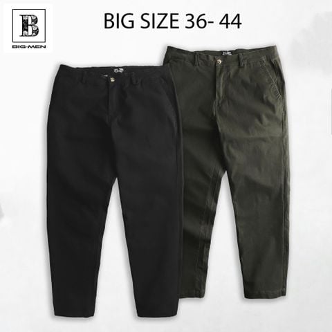 Big Men- Quần kaki dài form ống đứng bigsize nam thời trang lịch lãm 80- 130 kg