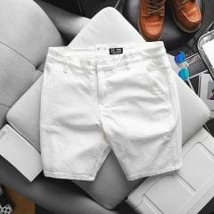 Quần short jean màu trắng thời trang bigsize nam 80-130kg