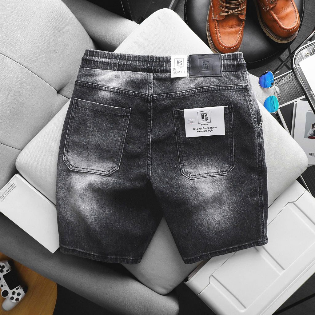 Quần short jean lưng thun co giãn thời trang bigsize nam 80-130kg - Mã 675 678
