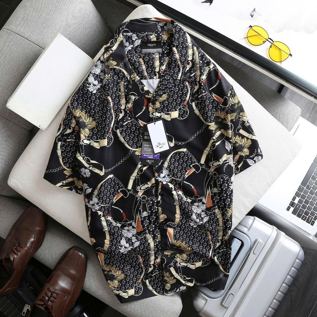 SALE ĐỒNG GIÁ 99K - Áo sơ mi tay ngắn họa tiết thời trang bigsize nam < 140kg