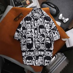 SALE ĐỒNG GIÁ 99K - Áo sơ mi tay ngắn họa tiết thời trang bigsize nam < 140kg