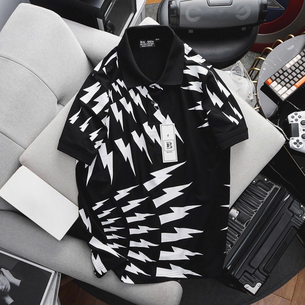 SALE 149K- Áo thun polo cotton thời trang bigsize nam cỡ đại < 140kg