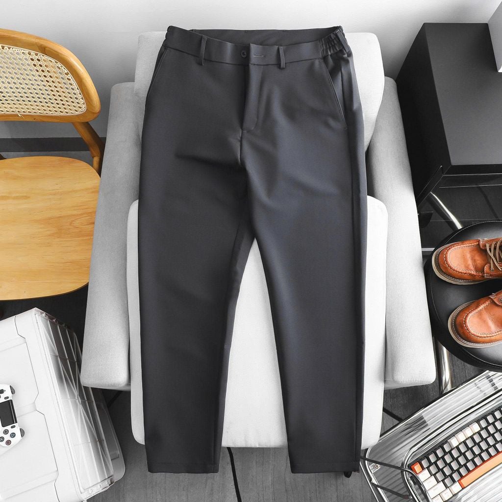 [ Big Men] Quần tây dài phối lưng thun lịch lãm thời trang bigsize nam <130kg - hq2