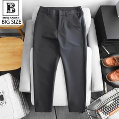 [ Big Men] Quần tây dài phối lưng thun lịch lãm thời trang bigsize nam <130kg - hq2
