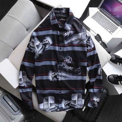 SALE ĐỒNG GIÁ 99K - Áo sơ mi tay dài họa tiết bigsize nam < 140kg