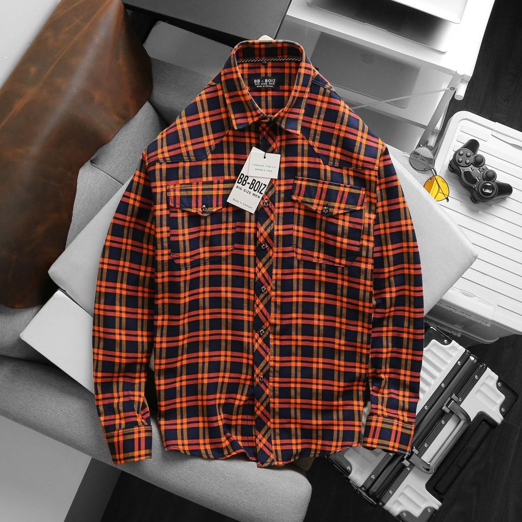 SALE ĐỒNG GIÁ 99K - Áo sơ mi tay dài họa tiết bigsize nam < 140kg