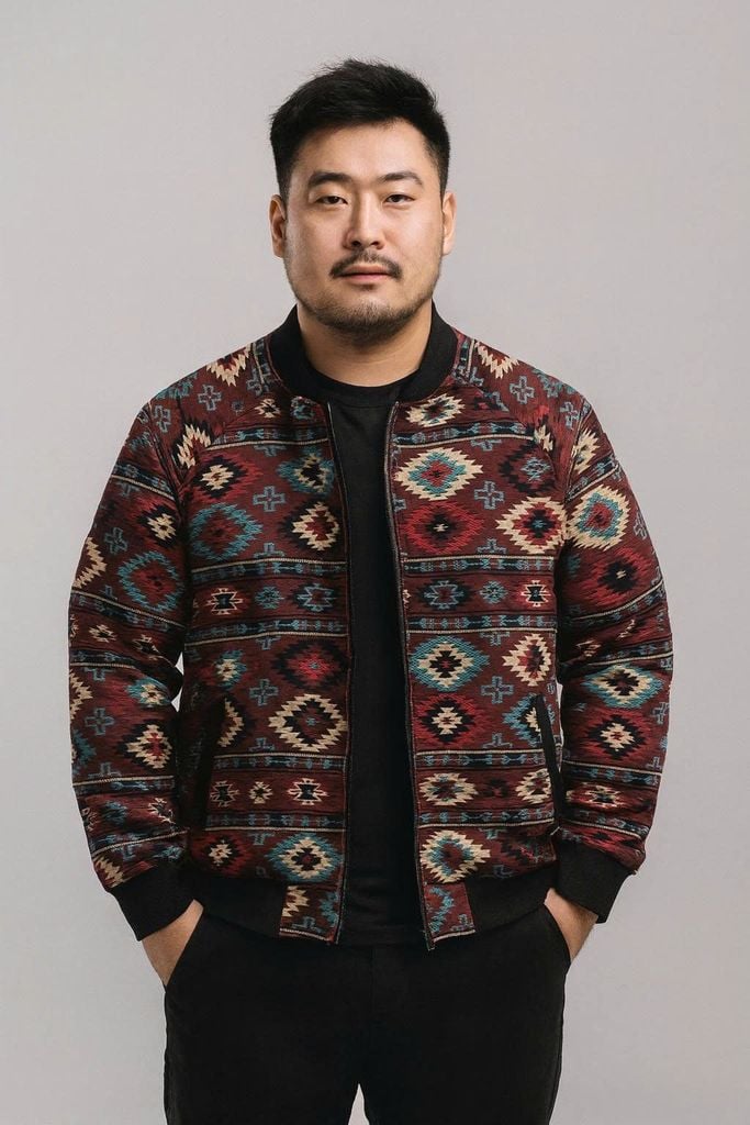 [Big Men] Áo khoác bomber 2 lớp phối màu thời trang bigsize nam 90-130kg