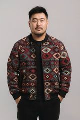 [Big Men] Áo khoác bomber 2 lớp phối màu thời trang bigsize nam 90-130kg