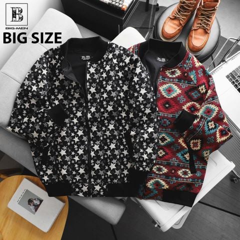 [Big Men] Áo khoác bomber 2 lớp phối màu thời trang bigsize nam 90-130kg