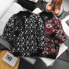 [Big Men] Áo khoác bomber 2 lớp phối màu thời trang bigsize nam 90-130kg