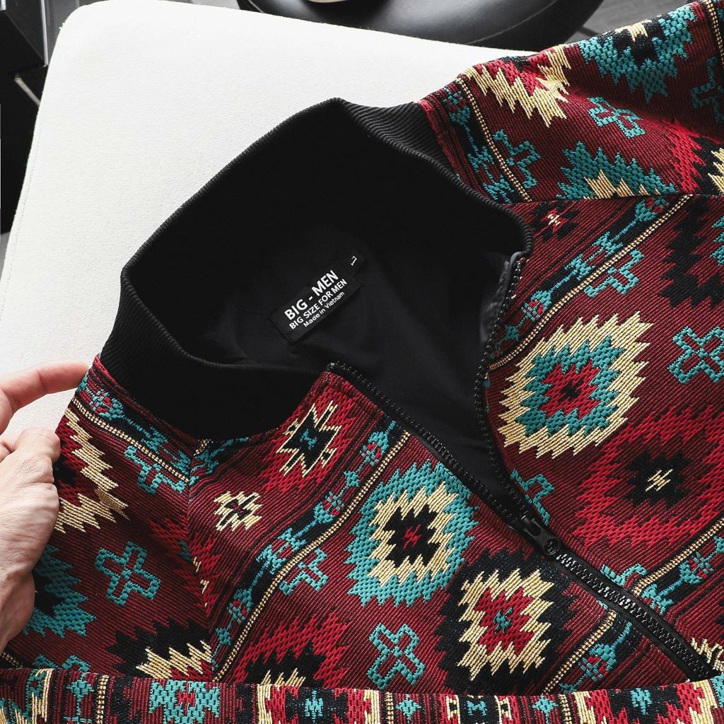 [Big Men] Áo khoác bomber 2 lớp phối màu thời trang bigsize nam 90-130kg