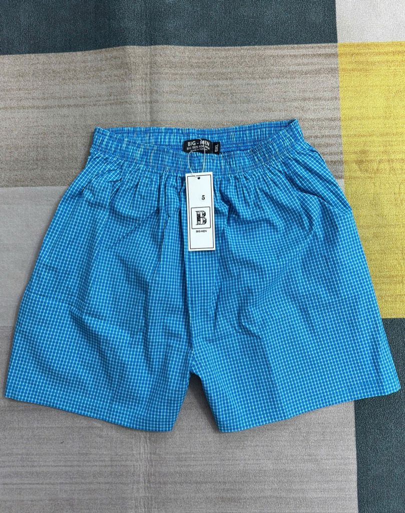 Quần short đùi mặc nhà lưng thun vải kate họa tiết lưng thun bigsize nam 80- 145 kg