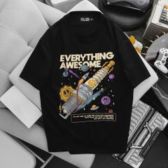 Áo thun cotton bigsize nam in Hype, Vũ trụ thời trang cá tính 85- 145 kg