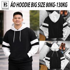 Áo khoác hoodie layer chất nỉ phối thời trang cá tính bigsize nam< 140 kg
