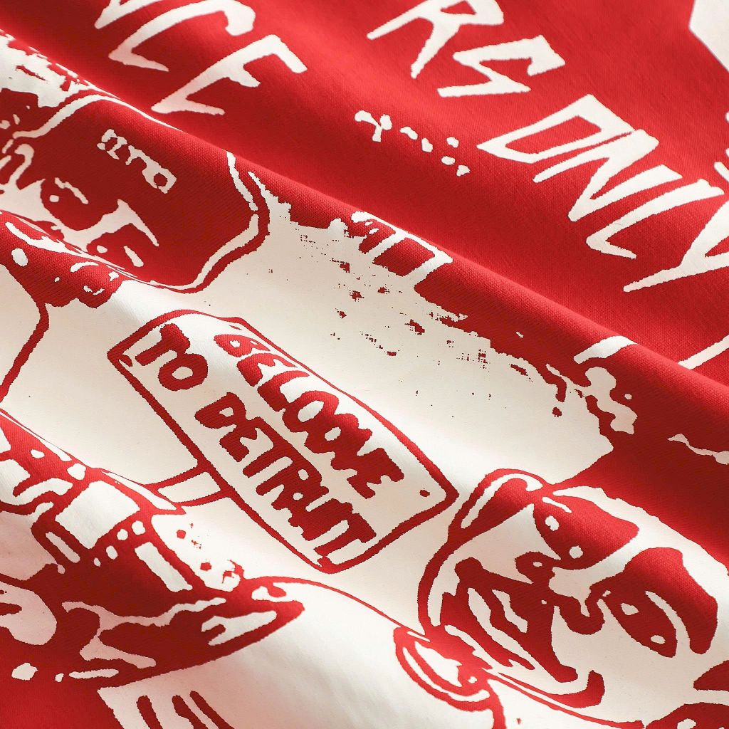 Áo thun cotton bigsize nam màu đỏ in lụa họa tiết 2 mặt Nonsense cá tính thời trang 85-135kg