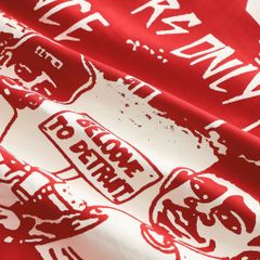 Áo thun cotton bigsize nam màu đỏ in lụa họa tiết 2 mặt Nonsense cá tính thời trang 85-135kg