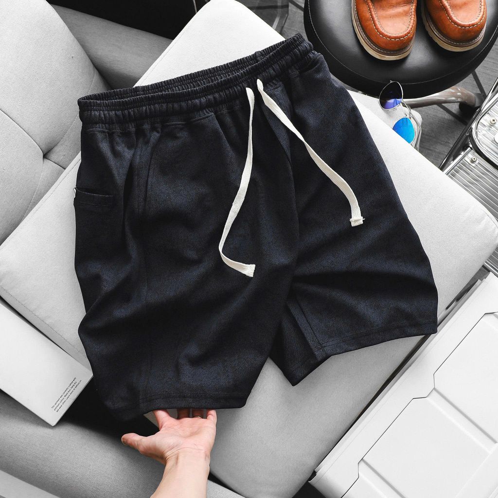 Short thun cotton demin thời trang nam <130kg