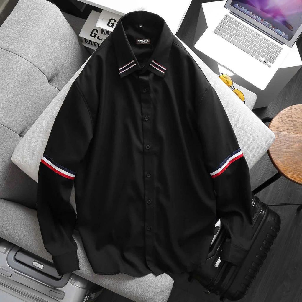 ÁO SƠ MI TAY DÀI QUỐC DÂN BIG SIZE NAM (Mẫu 5)