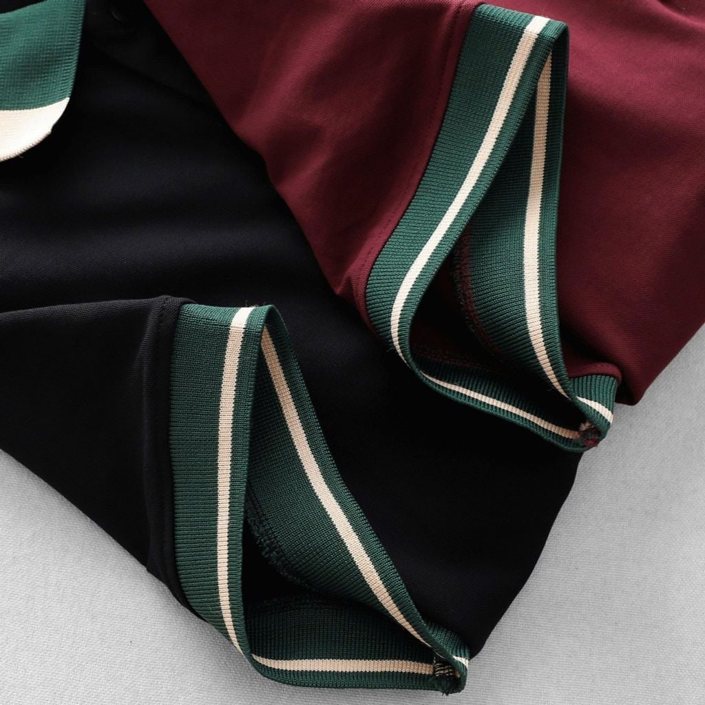 Áo thun polo phối cổ thêu gấu bigsize nam 85-145kg