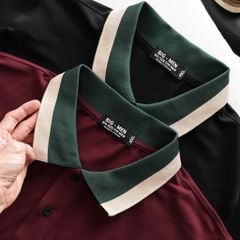 Áo thun polo phối cổ thêu gấu bigsize nam 85-145kg