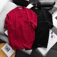 Áo thun cotton bigsize nam chỉ trắng thời trang cá tính 85- 135 kg