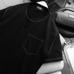 Áo thun cotton bigsize nam chỉ trắng thời trang cá tính 85- 135 kg