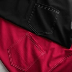 Áo thun cotton bigsize nam chỉ trắng thời trang cá tính 85- 135 kg