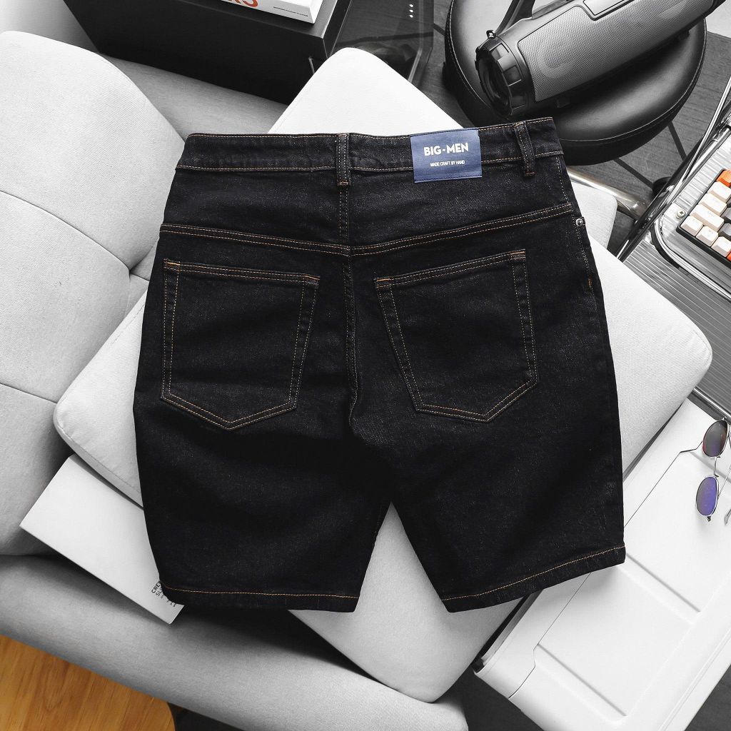 Quần short jean nam bigsize màu muối tiêu size 75-125kg