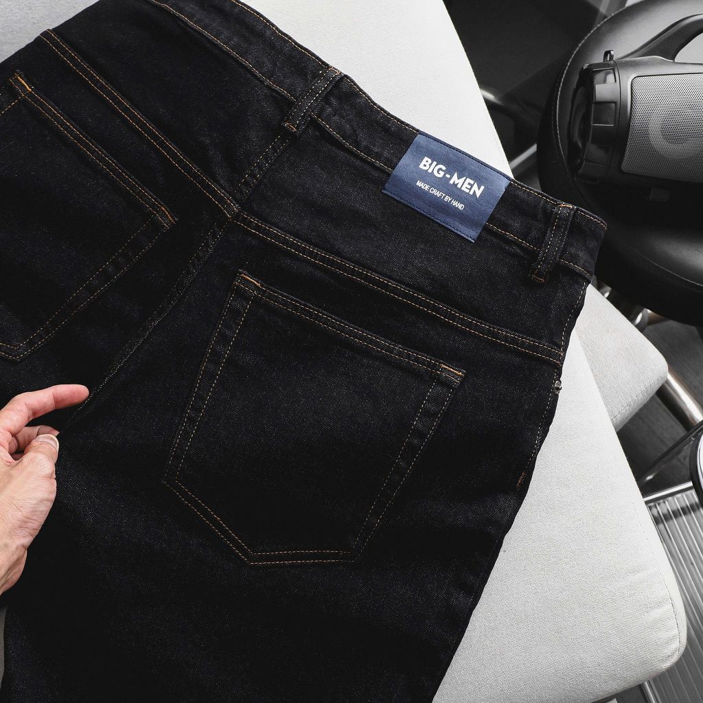 Quần short jean nam bigsize màu muối tiêu size 75-125kg