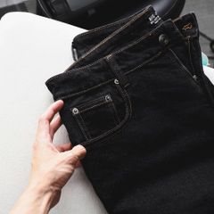 Quần jean nam bigsize màu muối tiêu form ống đứng size 75-125kg