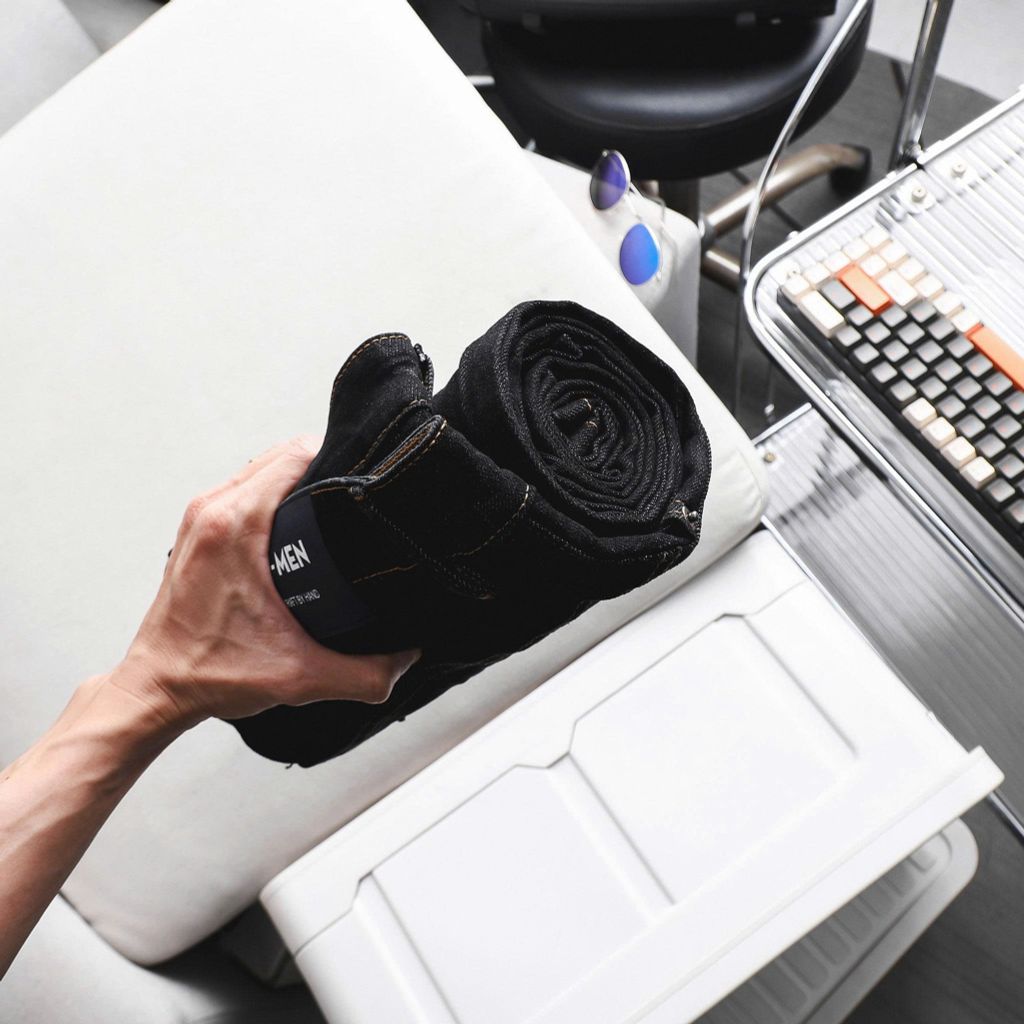 Quần jean nam bigsize màu muối tiêu form ống đứng size 75-125kg